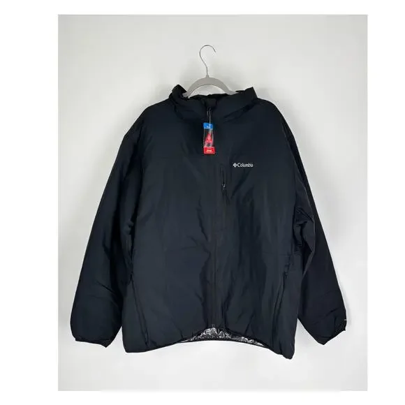Columbia Mens Full Zip Grand Wall Insulated Jacket Size XXL Black New